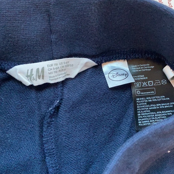 H&M Mickey Mouse Joggers Size 5-6Y - Picture 8 of 9